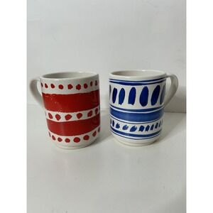 Kate Spade New York Lenox Red and Blue Coffee Mug